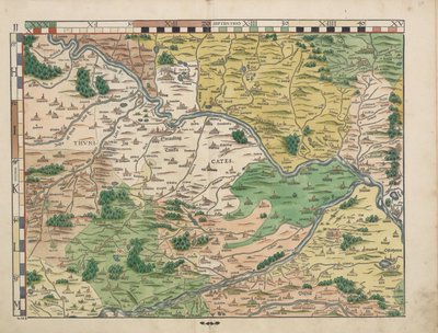 Beierse landkaarten van 1568 (Tafel 11) door Philipp Apian